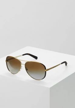 Michael Kors Gafas De Sol - Gold/dark Chocolate Brown, Mujer