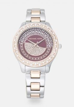 Michael Kors Reloj - Silver-coloured/bordeaux, Mujer