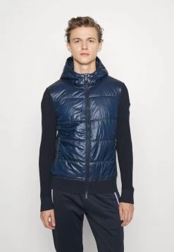 Michael Kors MIX MEDIA HOODY - Chaqueta De Entretiempo - Dark Midnight, Hombre