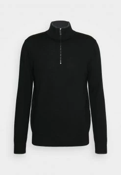 Michael Kors CORE QUARTER ZIP - Jersey De Punto - Black, Hombre -Ofertas Michael Kors Tienda 1b103f7177a3432f814694756268ce45