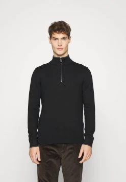 Michael Kors CORE QUARTER ZIP - Jersey De Punto - Black, Hombre
