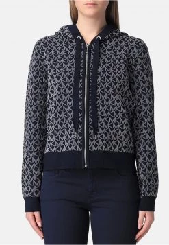 Michael Kors RETRO - Jersey Con Capucha - Midnight Blue Navy, Mujer