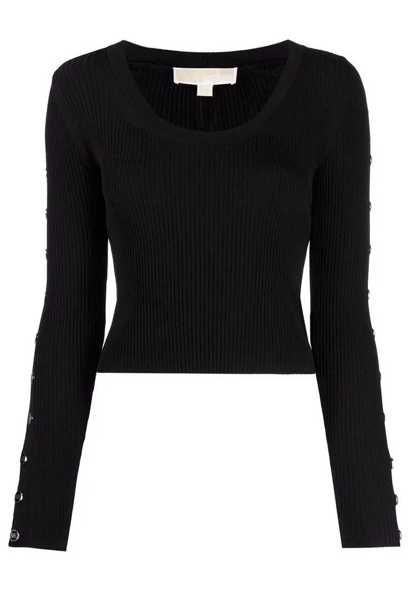 Michael Kors CON CHAPAS EN MANGAS - Jersey De Punto - Black, Mujer 7 Michael Kors CON CHAPAS EN MANGAS - Jersey De Punto - Black, Mujer - Imagen 5