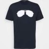 Michael Kors AVIATOR TEE - Camiseta Estampada - Dark Midnight, Hombre -Ofertas Michael Kors Tienda 3048e9db2e2842ffad8edf47fbbe11aa