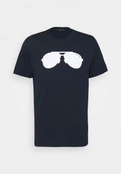 Michael Kors AVIATOR TEE - Camiseta Estampada - Dark Midnight, Hombre