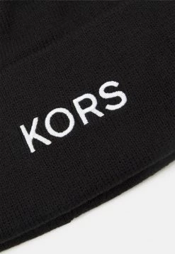 Michael Kors CUFF HAT UNISEX - Gorro - Black, Unisexo -Ofertas Michael Kors Tienda 3781956617b240e79b5e70aff5ec258b