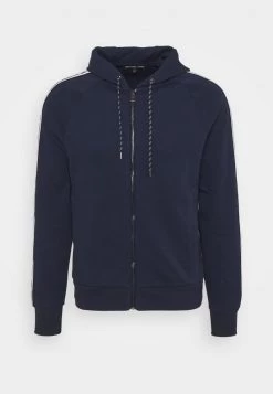 Michael Kors BLOCKED LOGO HOODIE - Sudadera Con Cremallera - Midnight, Hombre -Ofertas Michael Kors Tienda 45c8a13238c24dbdaf7c7ac9ccc34261