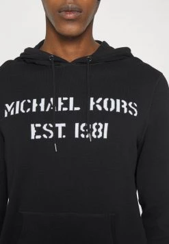 Michael Kors HERITAGE LOGO HOODIE - Jersey De Punto - Black, Hombre -Ofertas Michael Kors Tienda 4c2bbee9a9934b31a68c2e794a2c512c
