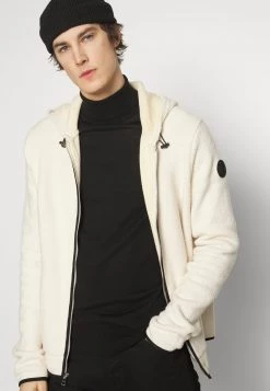Michael Kors SOFT BRUSHED HOODIE - Chaqueta De Punto - Bone, Hombre -Ofertas Michael Kors Tienda 5408beeecb3b437ca97f8bcdda17fdf5