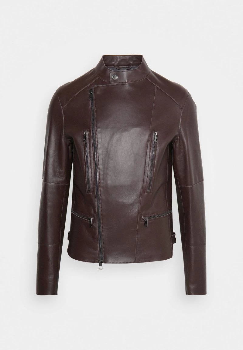 Michael Kors BONDED MOTO JACKET - Chaqueta De Cuero - Chocolate, Hombre 7 Michael Kors BONDED MOTO JACKET - Chaqueta De Cuero - Chocolate, Hombre - Imagen 5