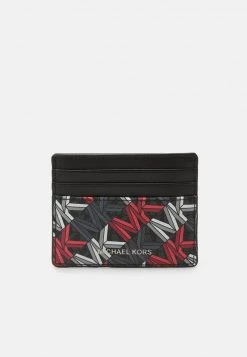 Michael Kors TALL CARD CASE UNISEX - Monedero - Black/crimson, Unisexo