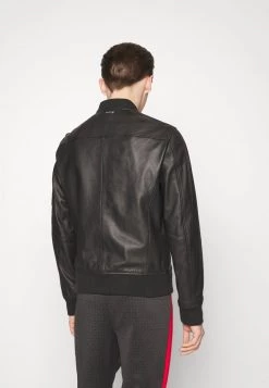 Michael Kors LOGO - Chaqueta De Cuero - Black, Hombre -Ofertas Michael Kors Tienda 618eb8e9c3b348c1bc71f6695196d800