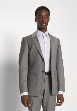 Michael Kors RALEIGH DOBBY STRIPE SLIM FIT SHIRT - Camisa Elegante - Blue, Hombre -Ofertas Michael Kors Tienda 61e464d3bc7544628518e55dc439a8fa