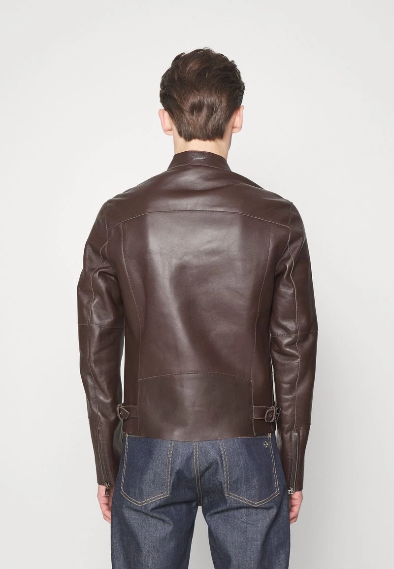Michael Kors BONDED MOTO JACKET - Chaqueta De Cuero - Chocolate, Hombre 5 Michael Kors BONDED MOTO JACKET - Chaqueta De Cuero - Chocolate, Hombre - Imagen 3
