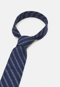 Michael Kors STENCIL LOGO STRIPE - Corbata - Navy, Hombre -Ofertas Michael Kors Tienda 692108eb47d04c968289c9823de0e8b4