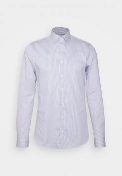 Michael Kors RALEIGH DOBBY STRIPE SLIM FIT SHIRT - Camisa Elegante - Blue, Hombre -Ofertas Michael Kors Tienda 69a4f6c1f1d54608b754cab0a41f87b9