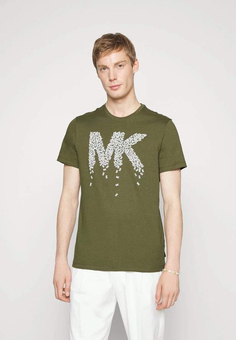 Michael Kors SPILL TEE - Camiseta Estampada - Smokey Olive, Hombre 3 Michael Kors SPILL TEE - Camiseta Estampada - Smokey Olive, Hombre