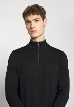 Michael Kors CORE QUARTER ZIP - Jersey De Punto - Black, Hombre -Ofertas Michael Kors Tienda 754bbe7929ef4a5b8b1269af7e8c2044
