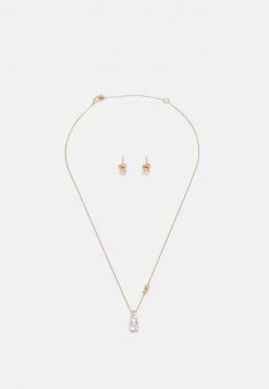 Michael Kors PENDANT NECKLACE SET - Pendientes - Rose Gold-coloured, Mujer