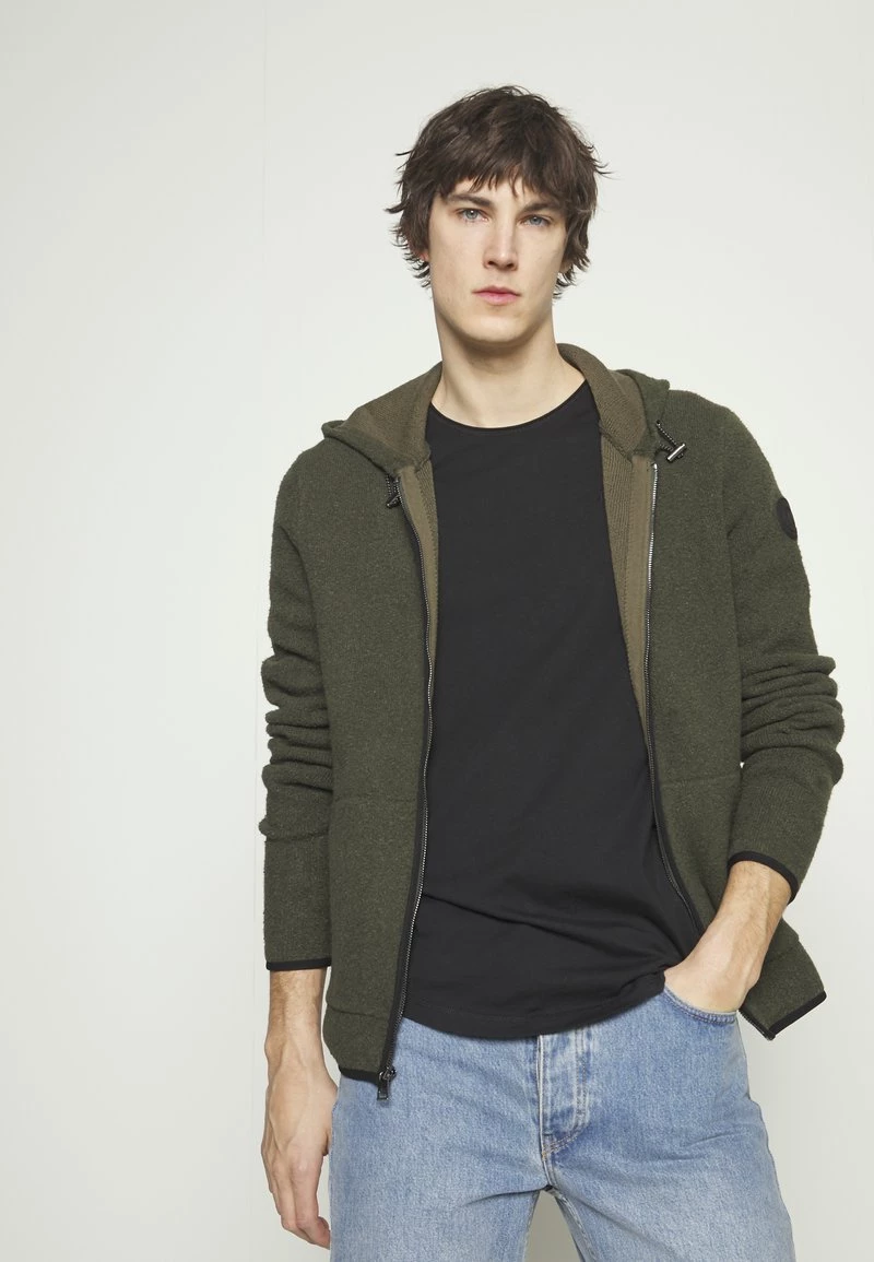 Michael Kors SOFT BRUSHED HOODIE - Chaqueta De Punto - Ivy, Hombre 6 Michael Kors SOFT BRUSHED HOODIE - Chaqueta De Punto - Ivy, Hombre - Imagen 4