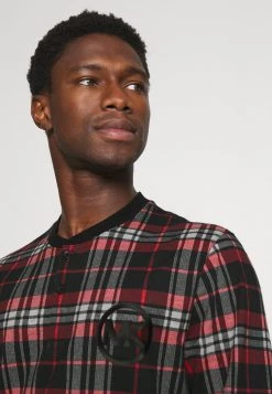 Michael Kors HOLIDAY HENLEY - Camiseta De Pijama - Crimson Multi, Hombre -Ofertas Michael Kors Tienda a9442ad9f3fb4e0295d3e0190c487e40