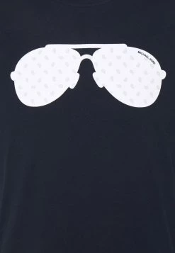 Michael Kors AVIATOR TEE - Camiseta Estampada - Dark Midnight, Hombre -Ofertas Michael Kors Tienda a991ed8c59b5460dadd77de63ffd2572