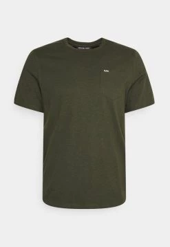 Michael Kors SLUB CREW TEE - Camiseta Básica - Green, Hombre