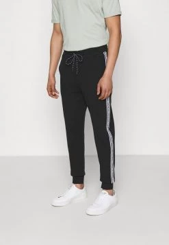 Michael Kors BLOCKED LOGO - Pantalones Deportivos - Black, Hombre