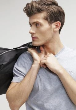 Michael Kors Camiseta Básica - Heather Grey, Hombre -Ofertas Michael Kors Tienda ba274fe8075d4055a53bb43fd4432cf4