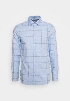 Michael Kors CHECK EASY CARE SLIM - Camisa Elegante - Light Blue, Hombre -Ofertas Michael Kors Tienda c2d23e89039b4422852c8bce726aa95f