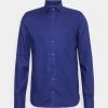 Michael Kors PARMA HERRINGBONE SLIM FIT - Camisa - Navy, Hombre -Ofertas Michael Kors Tienda c9649d6d40b544a9baad7b9a2d0ff43d