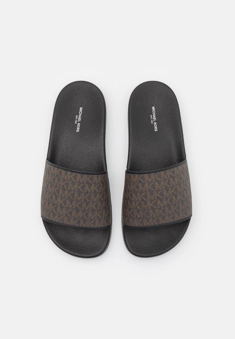 Michael Kors JAKE SLIDE - Sandalias Planas - Brown/black, Hombre 6 Michael Kors JAKE SLIDE - Sandalias Planas - Brown/black, Hombre - Imagen 4