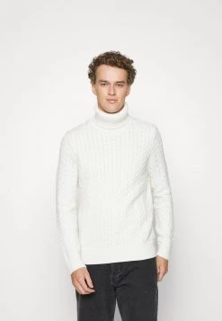 Michael Kors CABLE TURTLENECK - Jersey De Punto - Bone, Hombre