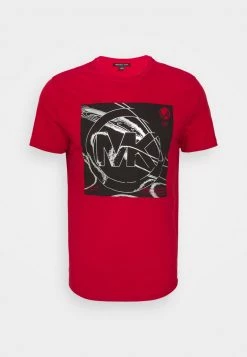 Michael Kors AEROSOL TEE - Camiseta Estampada - Crimson, Hombre