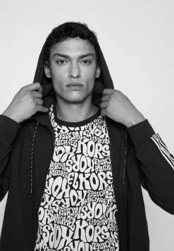 Michael Kors BLOCKED LOGO HOODIE - Sudadera Con Cremallera - Midnight, Hombre -Ofertas Michael Kors Tienda d06996899d074fad904344267c542e7d