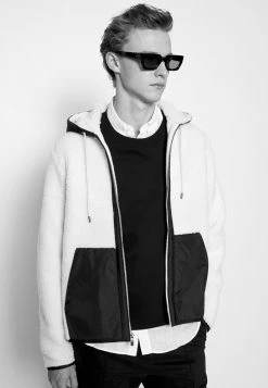 Michael Kors MIX MEDIA HOODIE - Forro Polar - Bone, Hombre -Ofertas Michael Kors Tienda d49052aad1f1418c846772408e5eb3d3