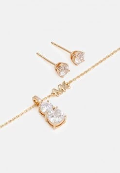Michael Kors PENDANT NECKLACE SET - Pendientes - Rose Gold-coloured, Mujer -Ofertas Michael Kors Tienda dc1acfee99054f7e94c3c028b4090a25