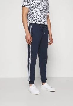 Michael Kors BLOCKED LOGO - Pantalones Deportivos - Midnight, Hombre