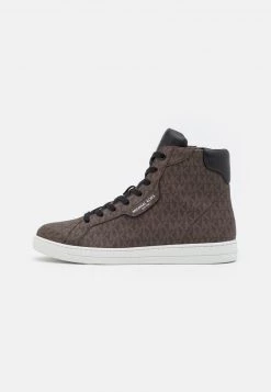 Michael Kors KEATING - Zapatillas Altas - Brown/black, Hombre