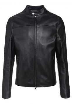 Michael Kors BASIC RACER JACKET - Chaqueta De Cuero - Black, Hombre -Ofertas Michael Kors Tienda e6aad6739de642f9a223d017571898de