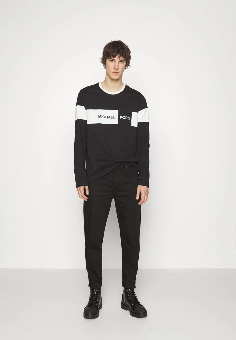 Michael Kors STRIPE TEE - Camiseta De Manga Larga - Black, Hombre 4 Michael Kors STRIPE TEE - Camiseta De Manga Larga - Black, Hombre - Imagen 2