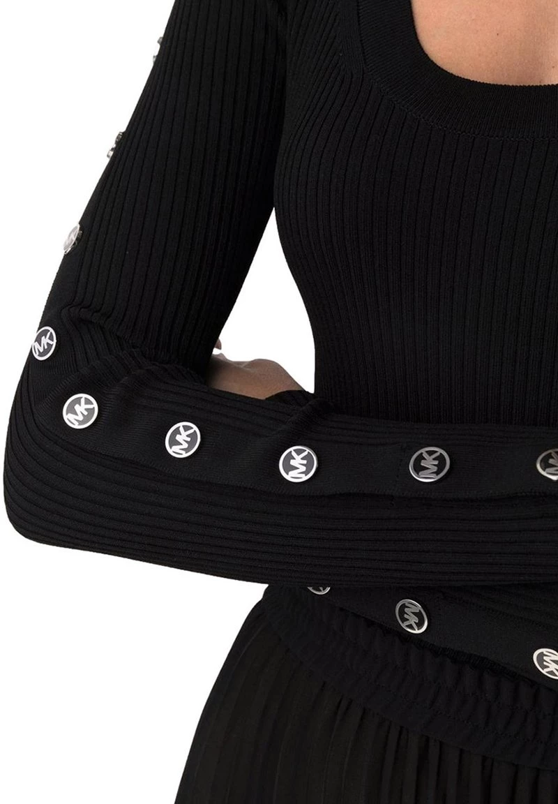 Michael Kors CON CHAPAS EN MANGAS - Jersey De Punto - Black, Mujer 6 Michael Kors CON CHAPAS EN MANGAS - Jersey De Punto - Black, Mujer - Imagen 4