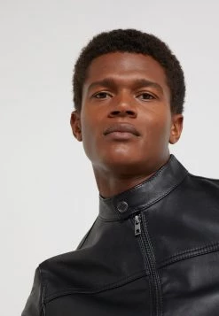 Michael Kors BASIC RACER JACKET - Chaqueta De Cuero - Black, Hombre -Ofertas Michael Kors Tienda ef7fd1dd970b4248a449f1e691bc22b2