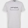 Michael Kors BOX TEE - Camiseta Estampada - Heather Grey, Hombre -Ofertas Michael Kors Tienda f9d21d0cdc6b4d9d90add5424f2cf889