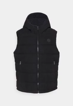 Michael Kors HOODED PUFFER VEST - Chaleco - Black, Hombre